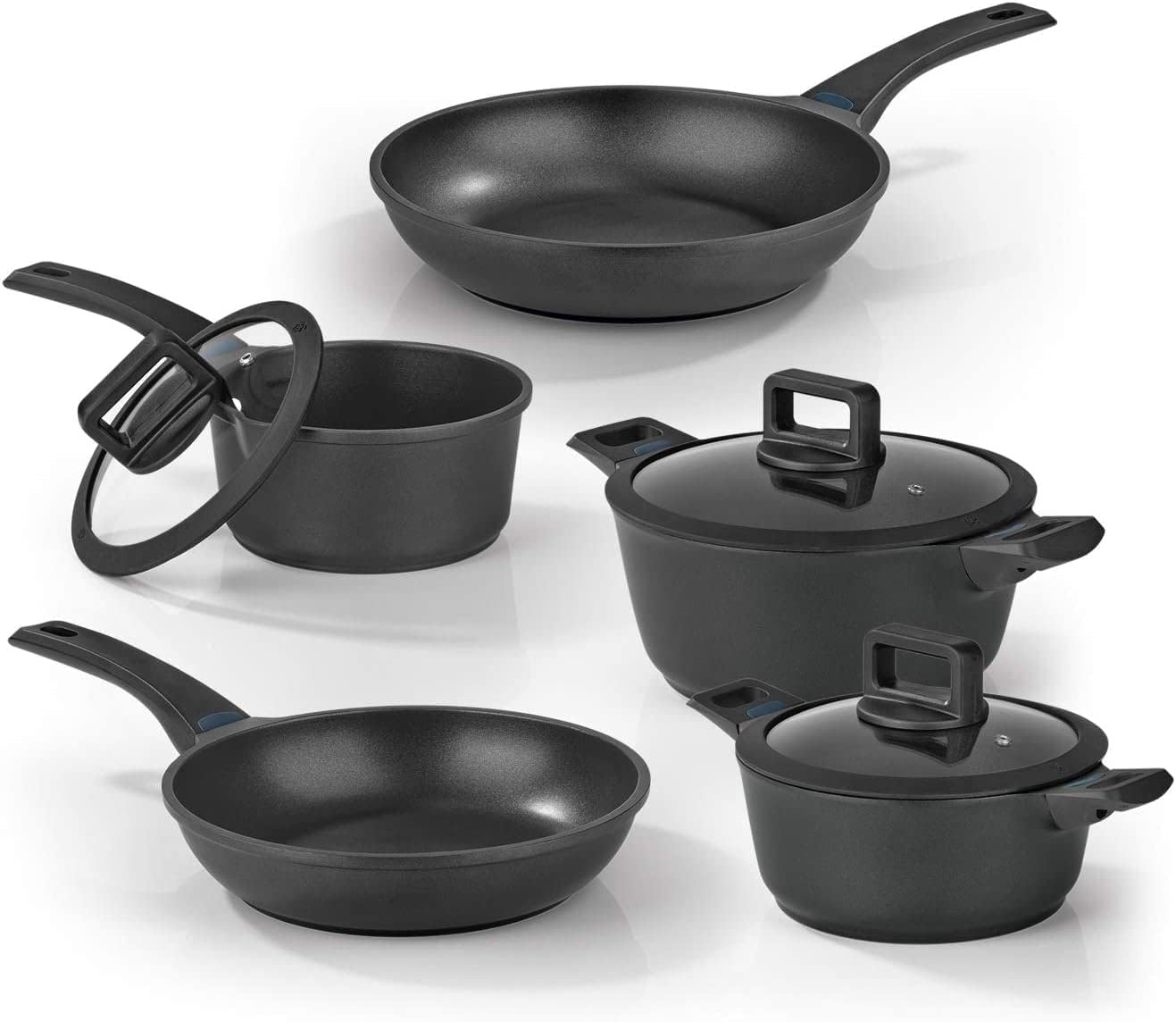 N8werk Set Pentole e Padelle Alluminio Fuso 8 Pezzi - immagine 1