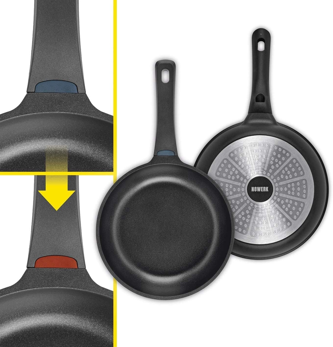 N8werk Set Pentole e Padelle Alluminio Fuso 8 Pezzi - immagine 4