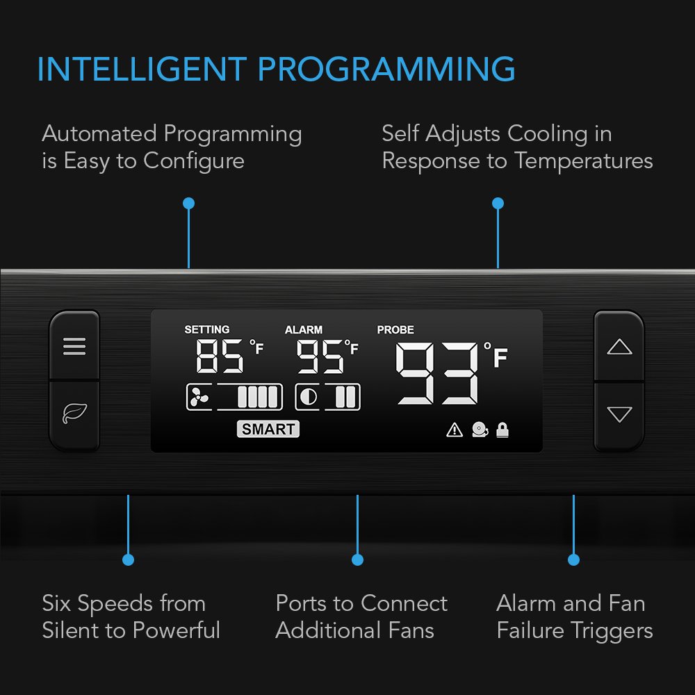 Ac Infinity AIRCOM T9 - Ventola Raffreddamento Silenziosa 17" - immagine 3