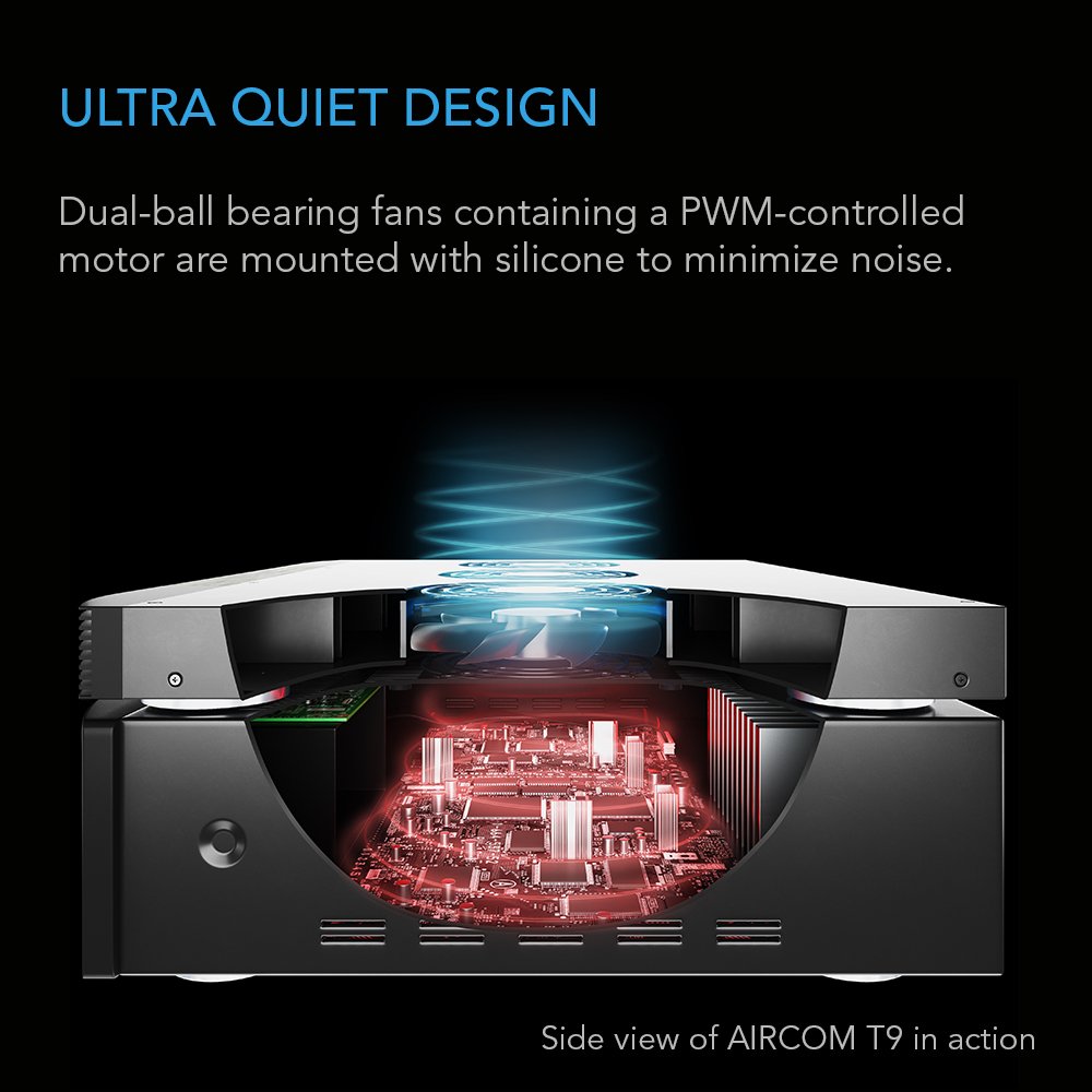 Ac Infinity AIRCOM T9 - Ventola Raffreddamento Silenziosa 17" - immagine 4