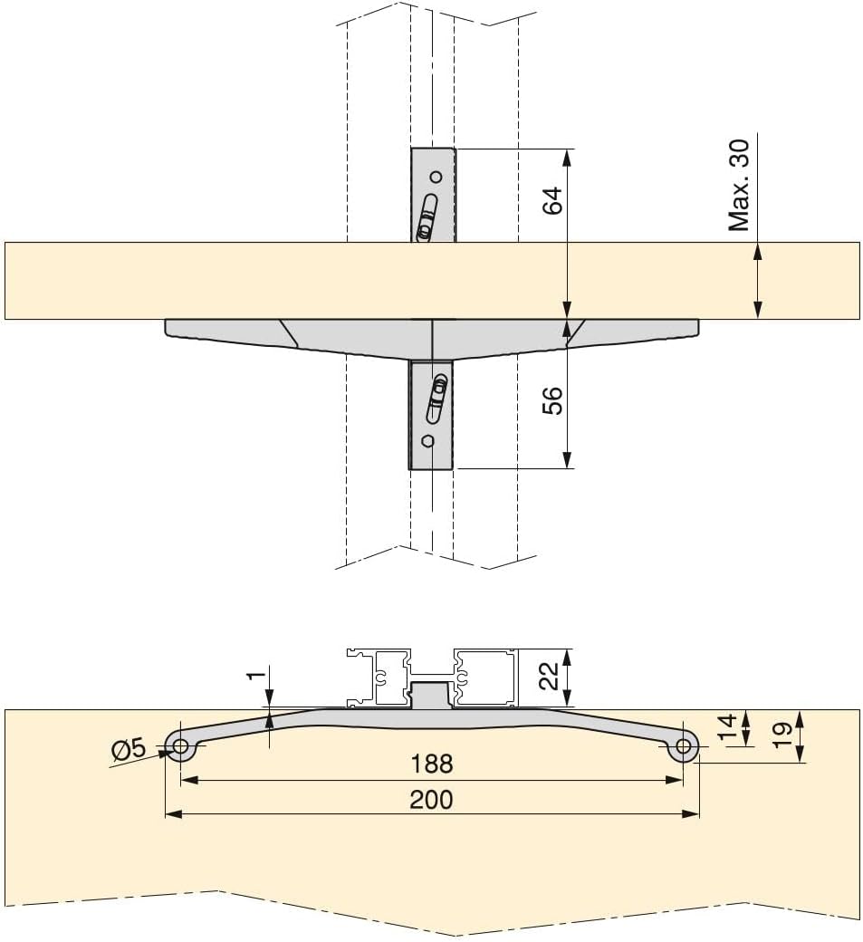 Emuca - Kit 3 Supporti per Mensole Legno e 1 per Moduli - immagine 2