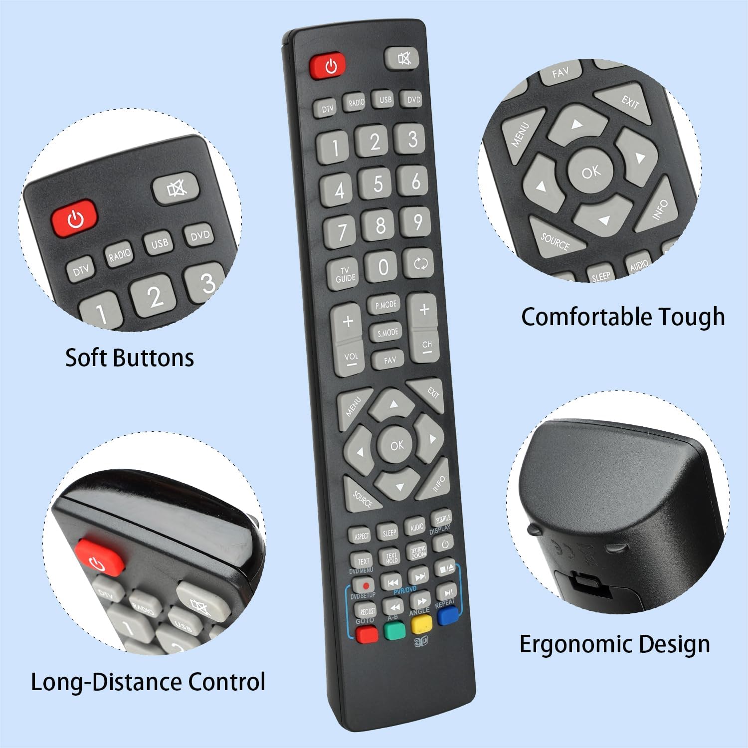 Telecomando SHWRMC0103 Compatibile Sharp Aquos Smart TV - immagine 2