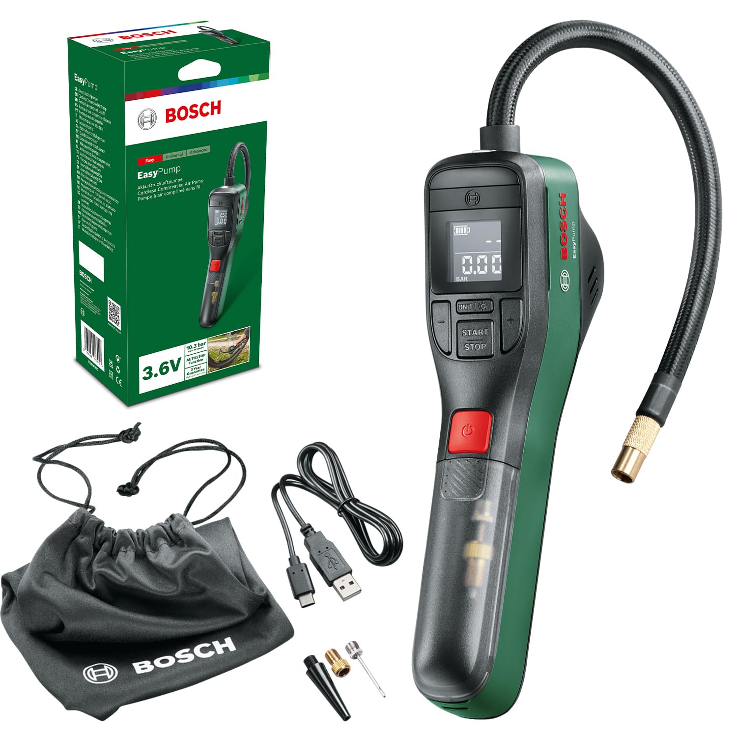 Bosch Home and Garden EasyPump - Pompa Aria Elettrica
