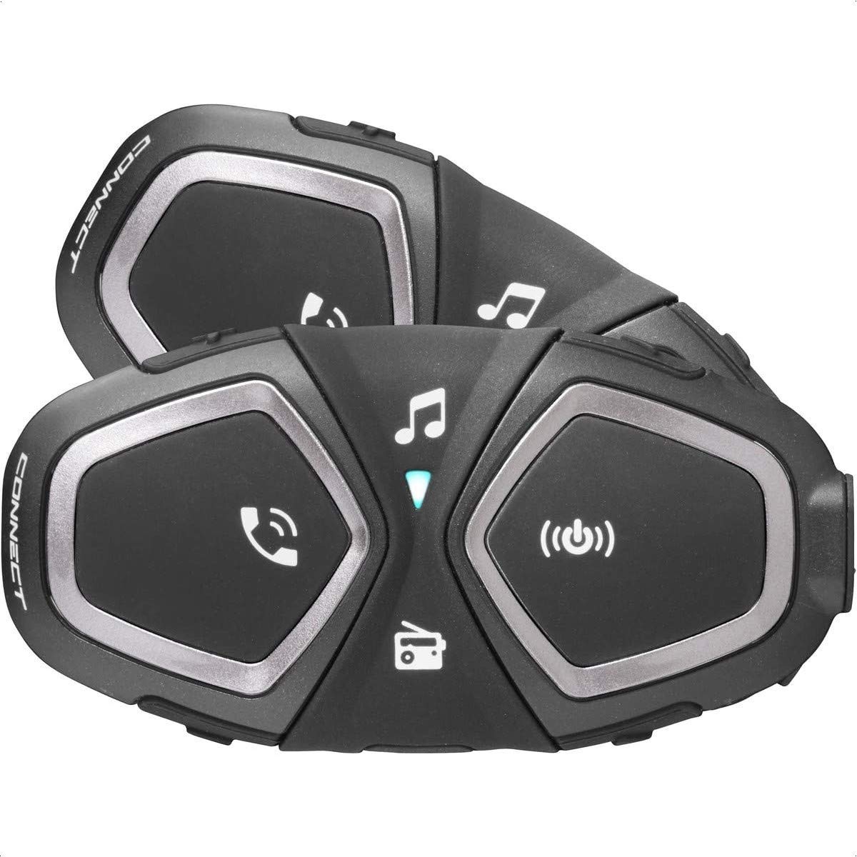 Interphone CONNECT Doppio - Interfono Bluetooth Moto 300 Mt