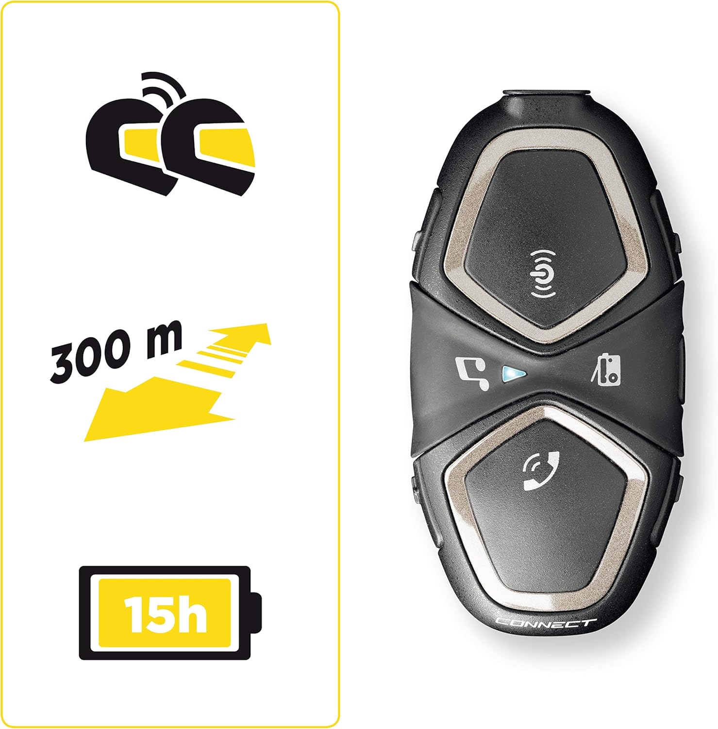 Interphone CONNECT Doppio - Interfono Bluetooth Moto 300 Mt - immagine 3