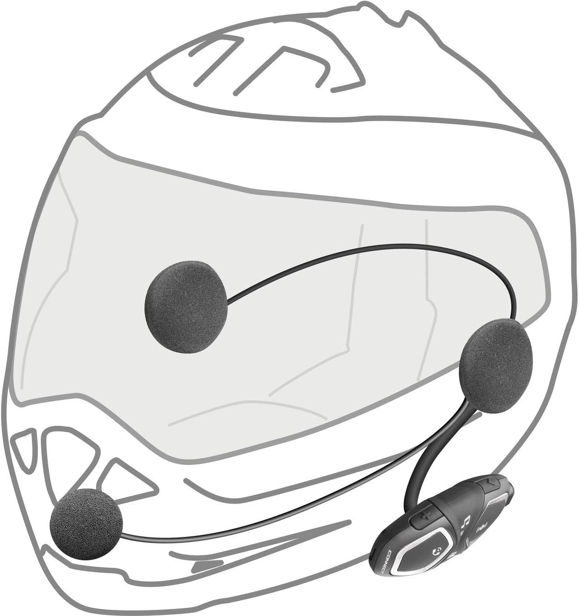 Interphone CONNECT Doppio - Interfono Bluetooth Moto 300 Mt - immagine 8