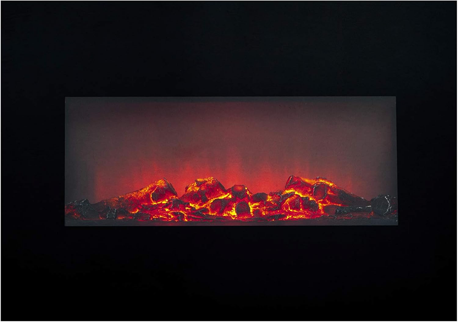 Classic Fire Memphis Camineo Elettrico 1800W, Nero - immagine 1