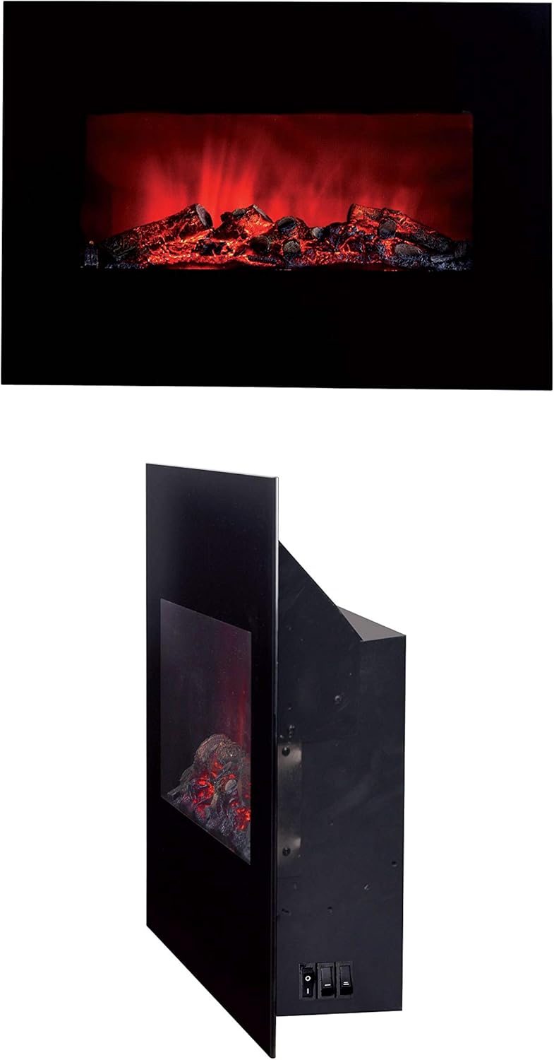 Classic Fire Memphis Camineo Elettrico 1800W, Nero - immagine 6