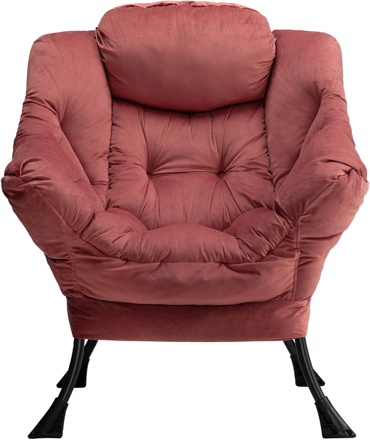 Hollyhome Poltrona Velluto Relax Rosa - immagine 8