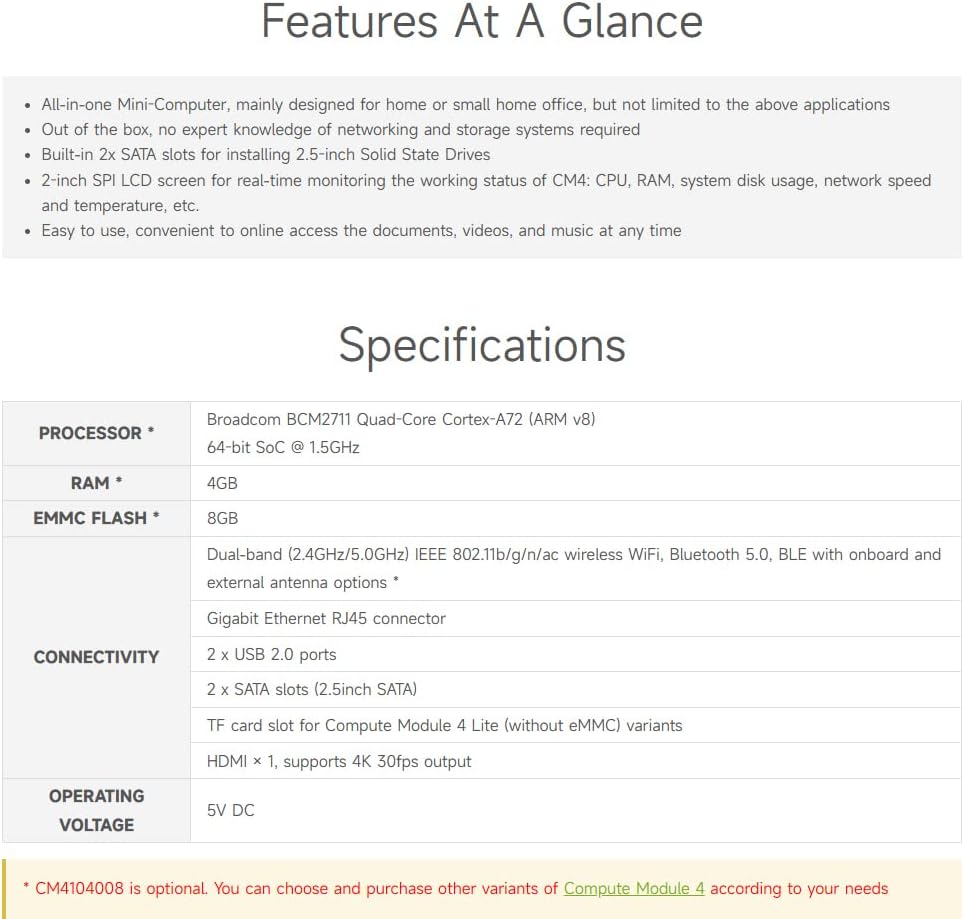 Waveshare NAS All-In-One Mini-Computer - immagine 3