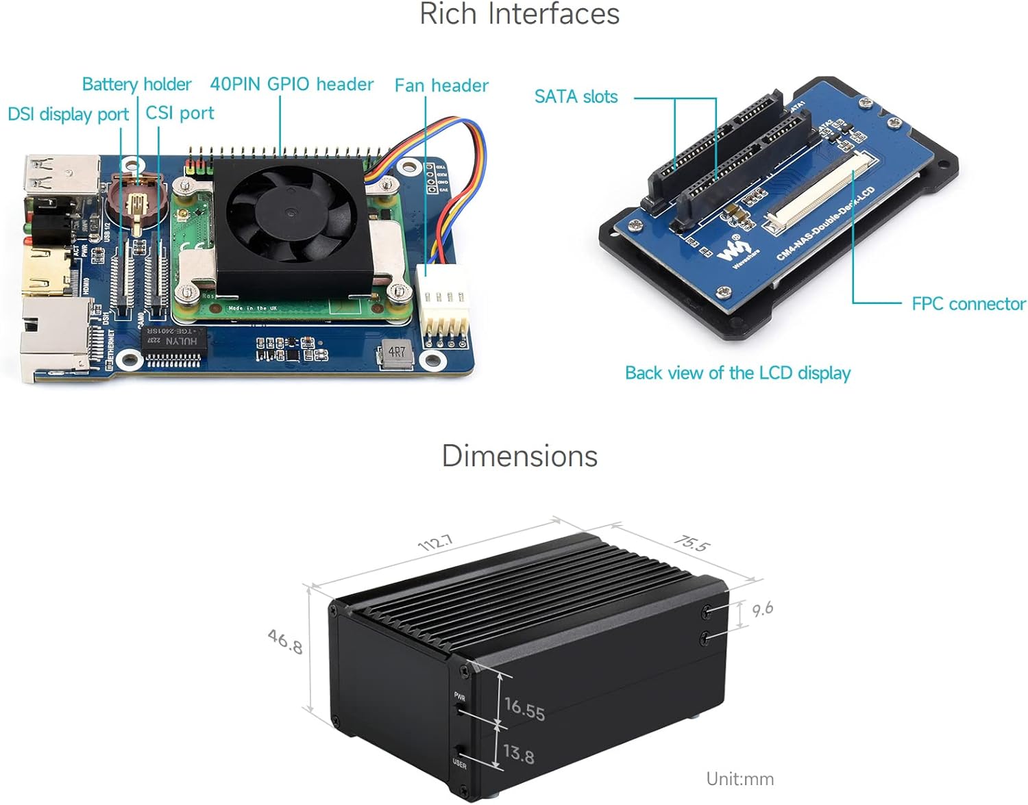 Waveshare NAS All-In-One Mini-Computer - immagine 6