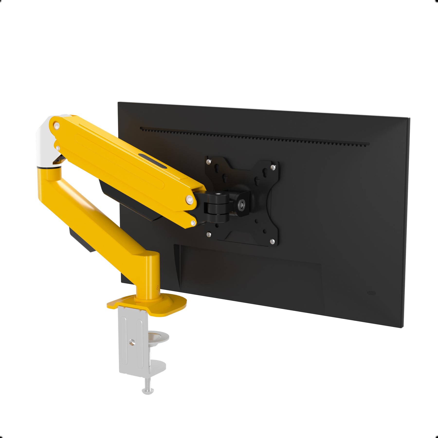 Supporto Monitor Singolo 17-34 pollici con Molla a Gas, Giallo