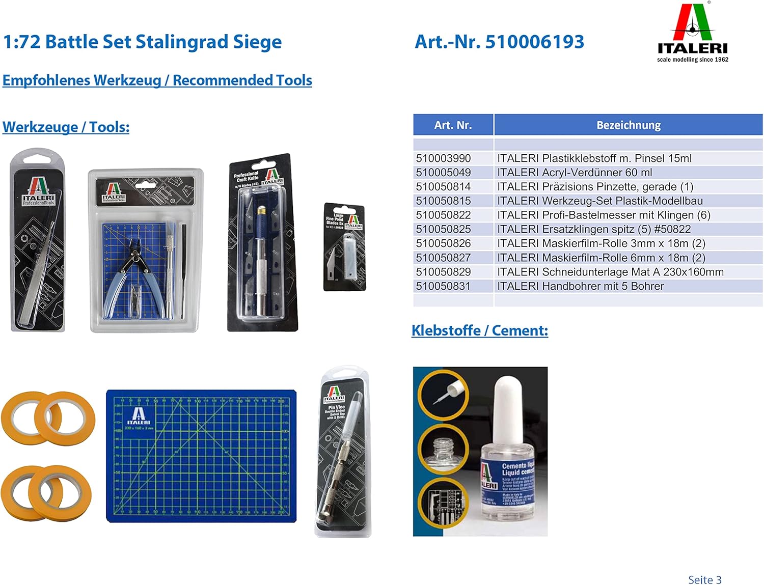 Italeri- Modellismo di Guera, IT6193 - immagine 4