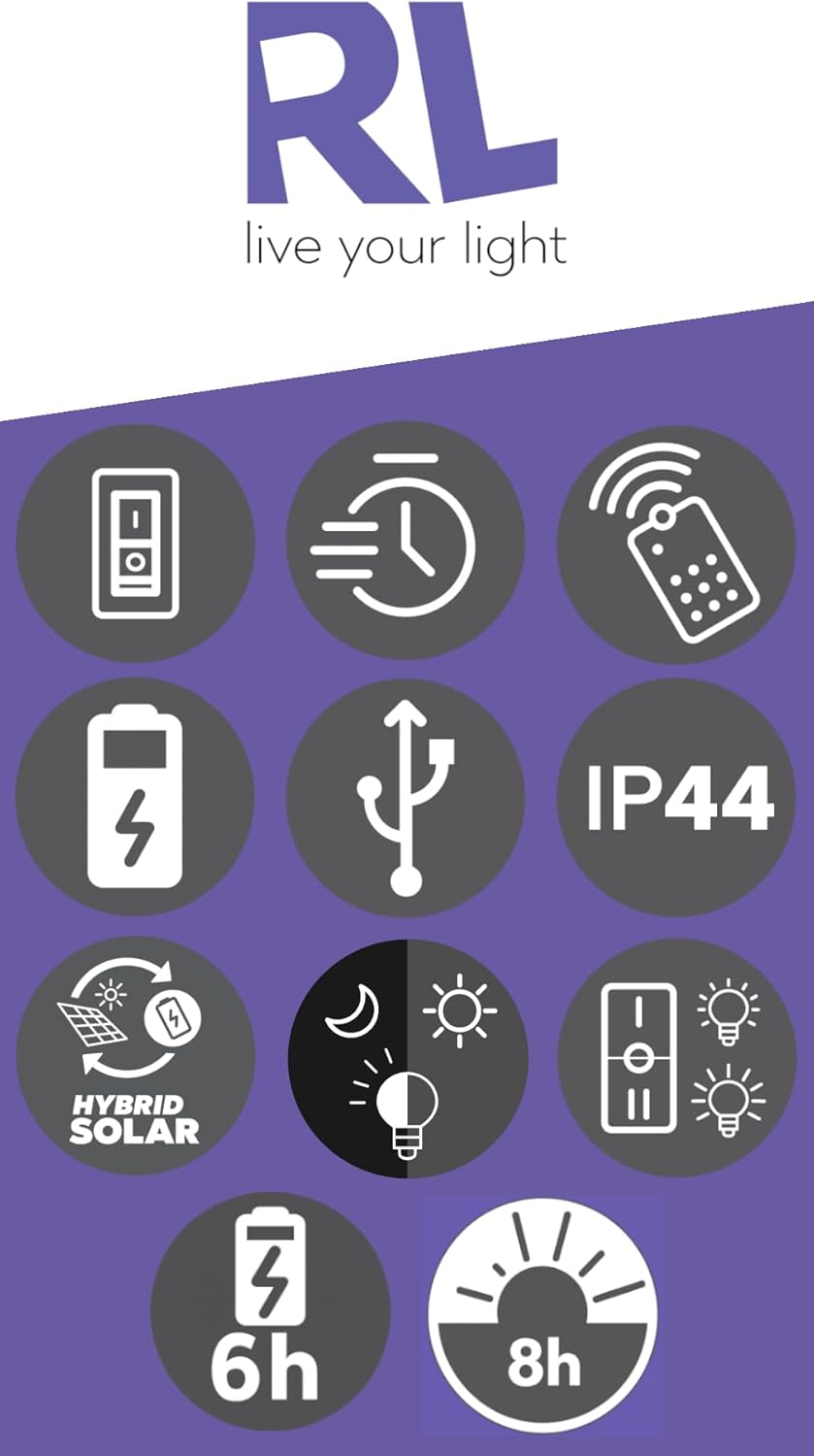 Reality Leuchten Mood R74761132 - Catena Luminosa LED 5,7m - immagine 4