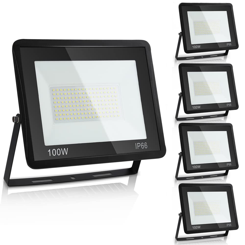 Proiettore LED Esterno 5 Pezzi 100W 8500lm