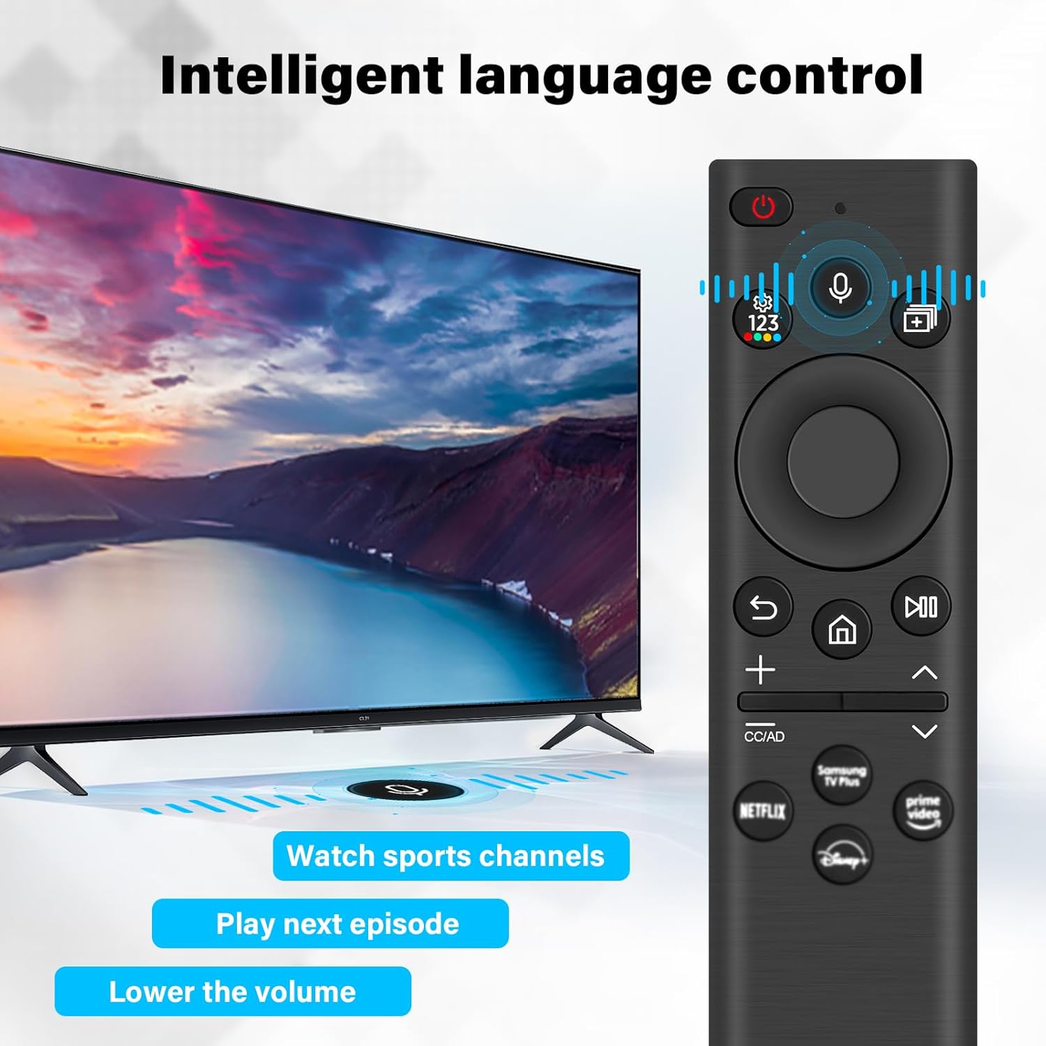 BN59-01385A Telecomando Solar Voice per SMS Smart TV - immagine 3