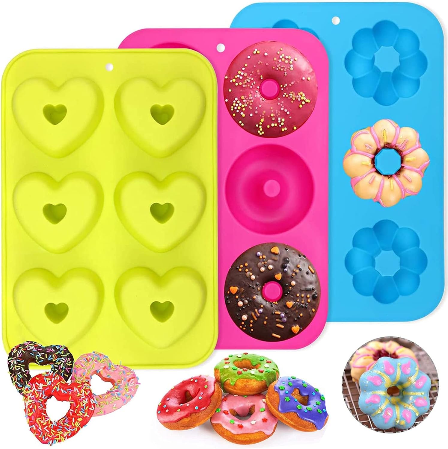 Phogary Set 3 Stampi in Silicone per Ciambelle - immagine 1