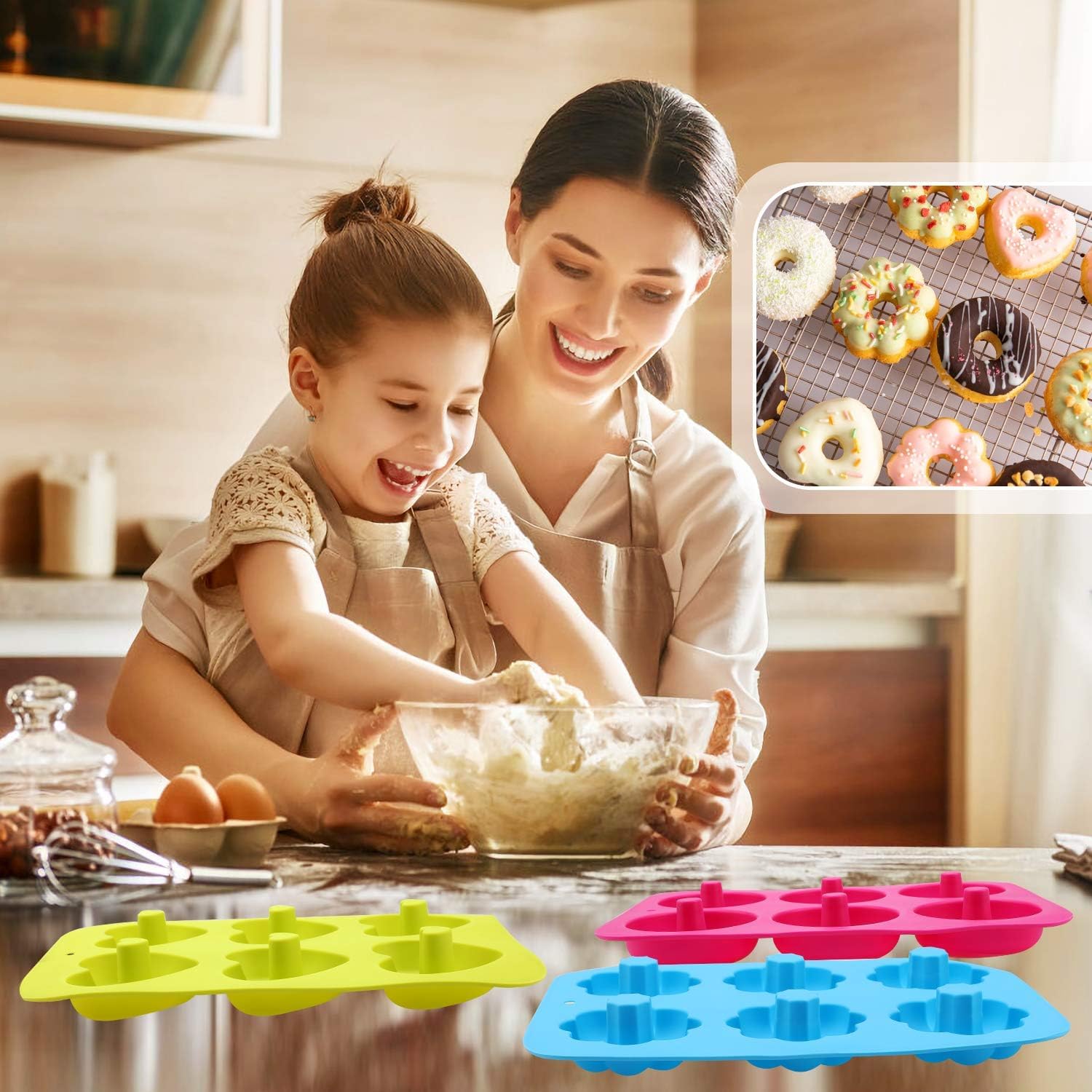 Phogary Set 3 Stampi in Silicone per Ciambelle - immagine 5