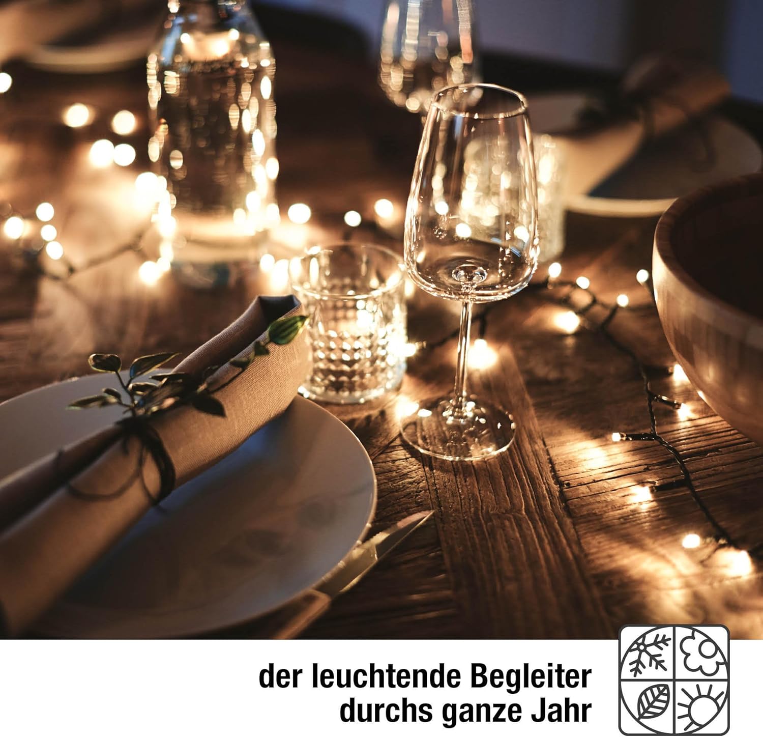 Hellum Luci Fiabesche da Esterno 400 LED Ambra - immagine 5