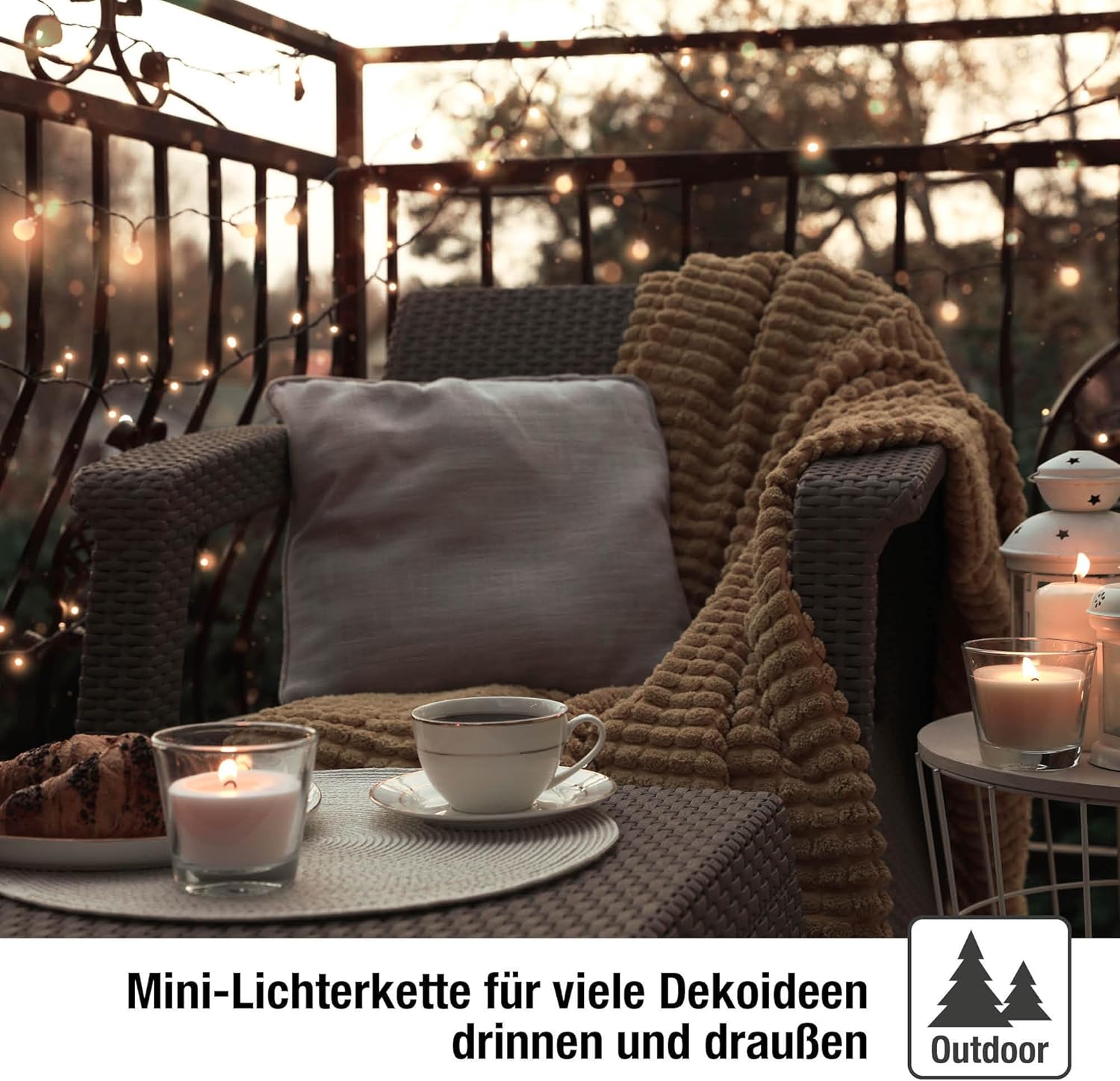 Hellum Luci Fiabesche da Esterno 400 LED Ambra - immagine 6