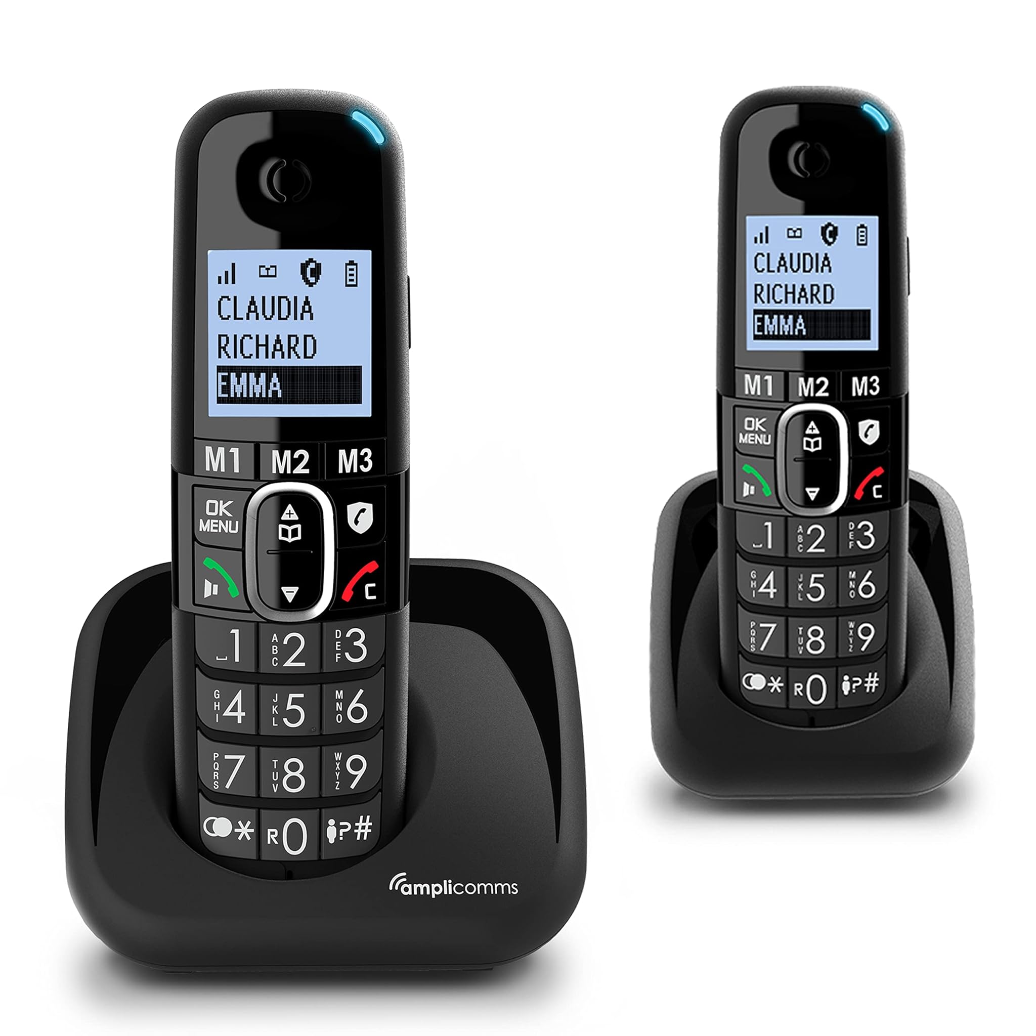 Amplicomms BigTel 1502 Duo - Telefono DECT Tasti Grandi