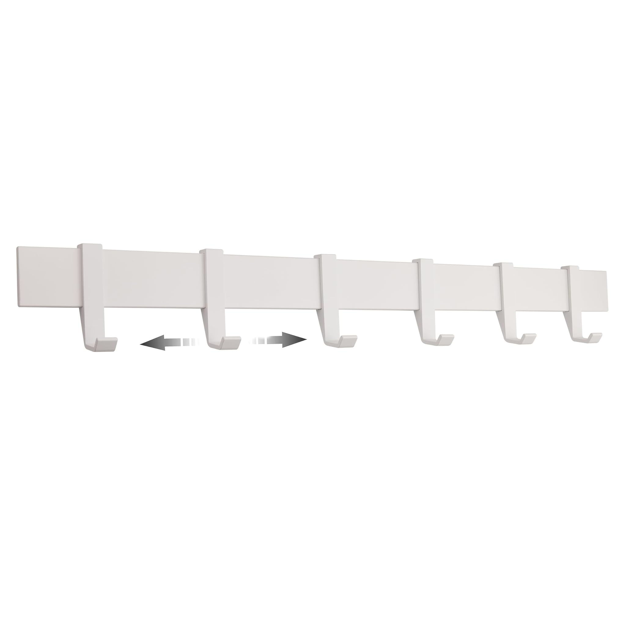 Design Amburgo Attaccapanni da Muro 58cm, Bianco Opaco