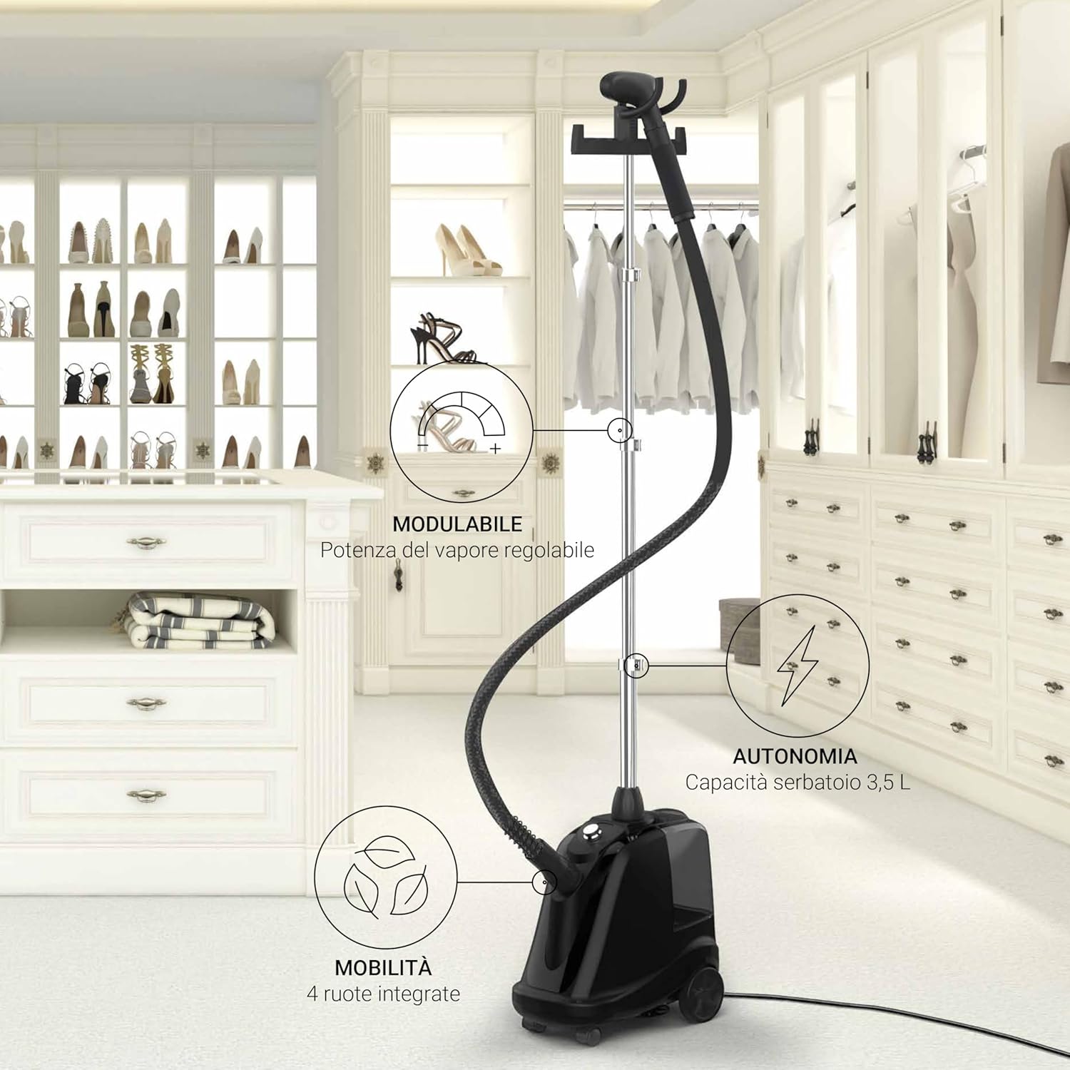 Steamone T2000B - Steamer Professionale 2000W - immagine 2