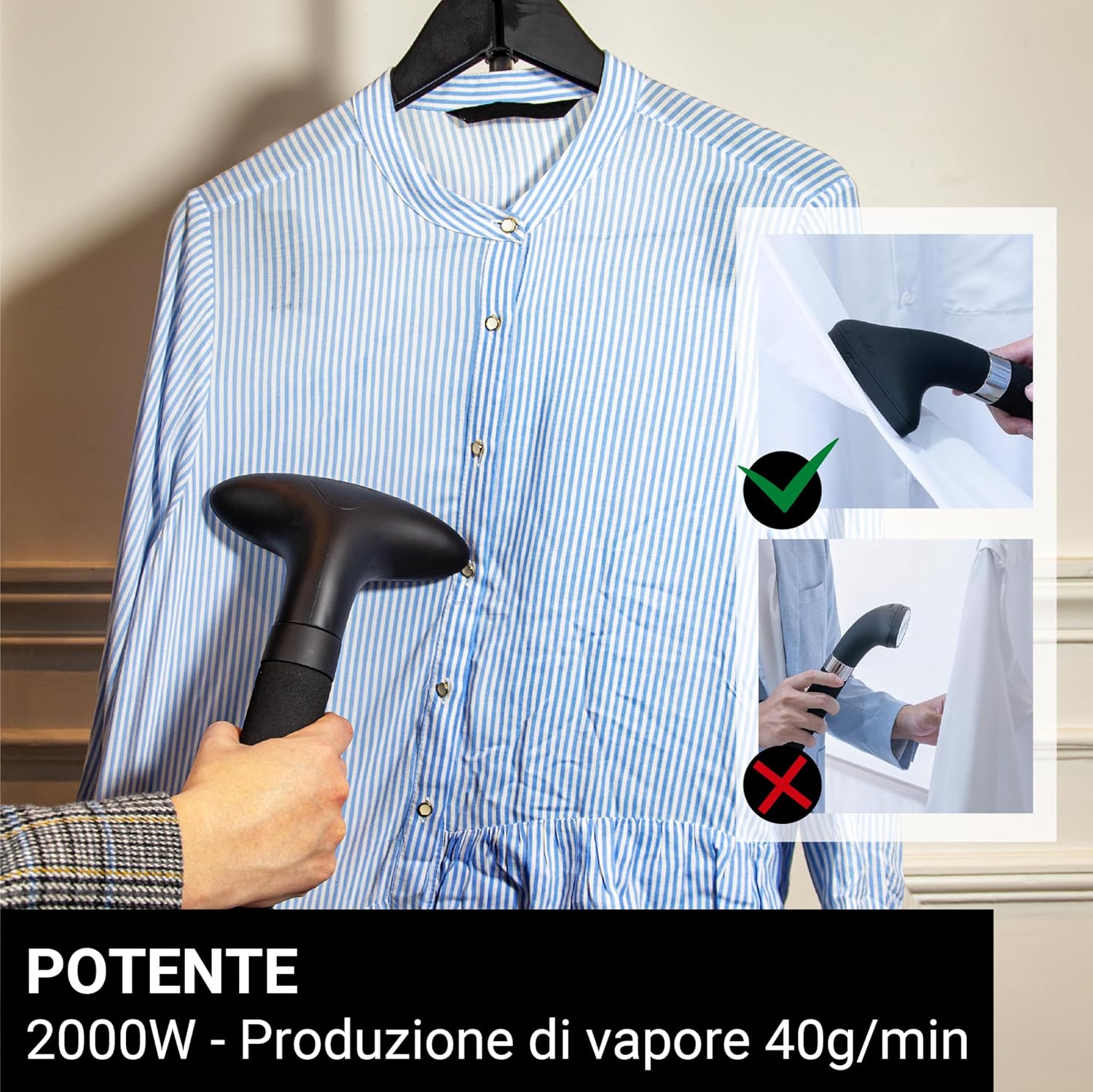 Steamone T2000B - Steamer Professionale 2000W - immagine 3