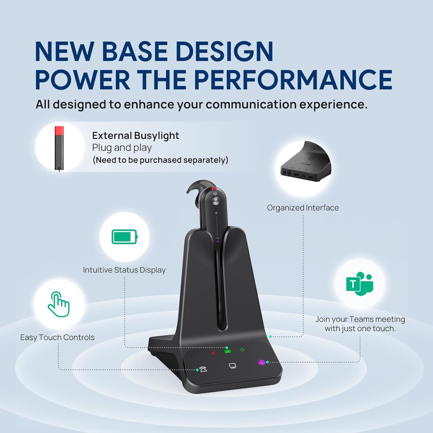 Yealink WH63 E2 DECT - Cuffie Wireless con Microfono - immagine 7