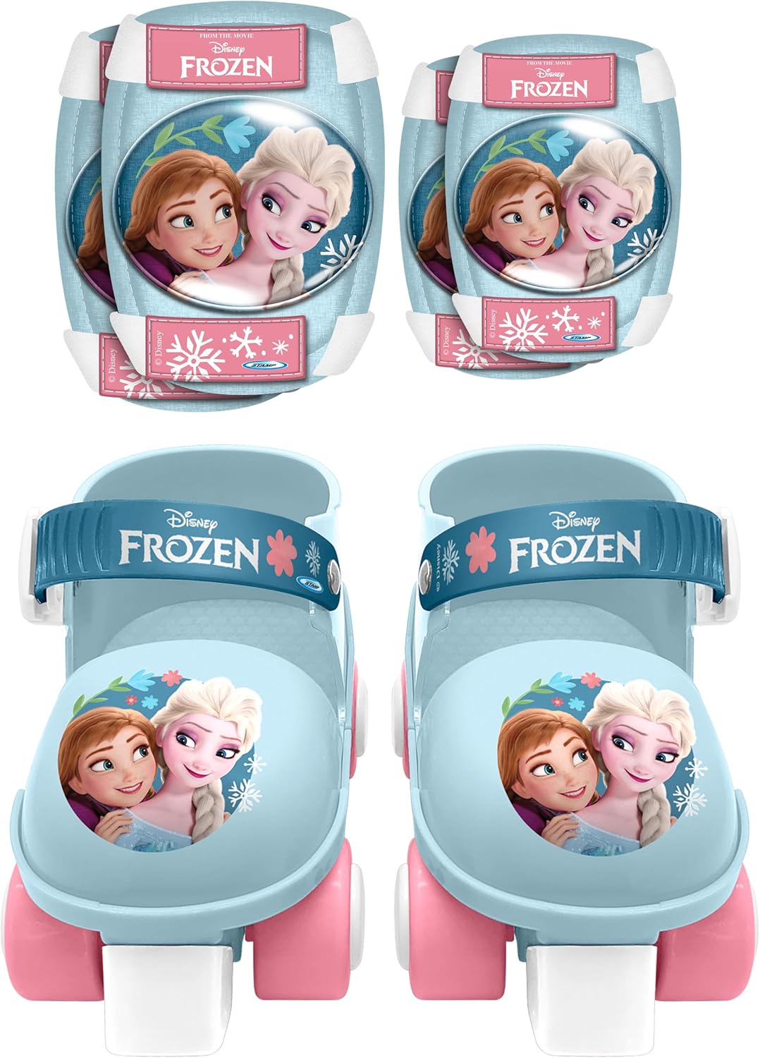 Combo Pattini a 4 ruote + Gomitiere Frozen 2 - immagine 2