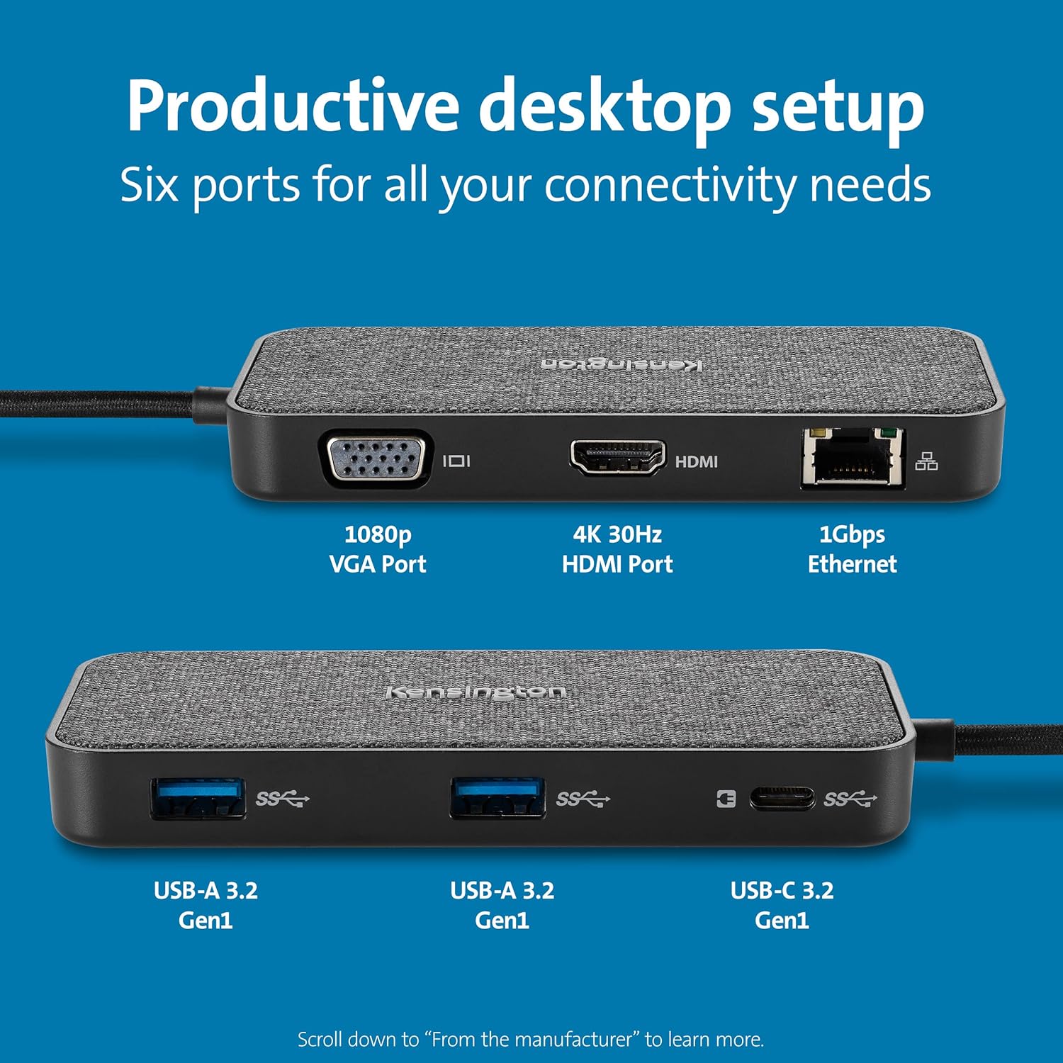 Kensington SD1650p Docking Station Portatile USB-C 4K, Black - immagine 3