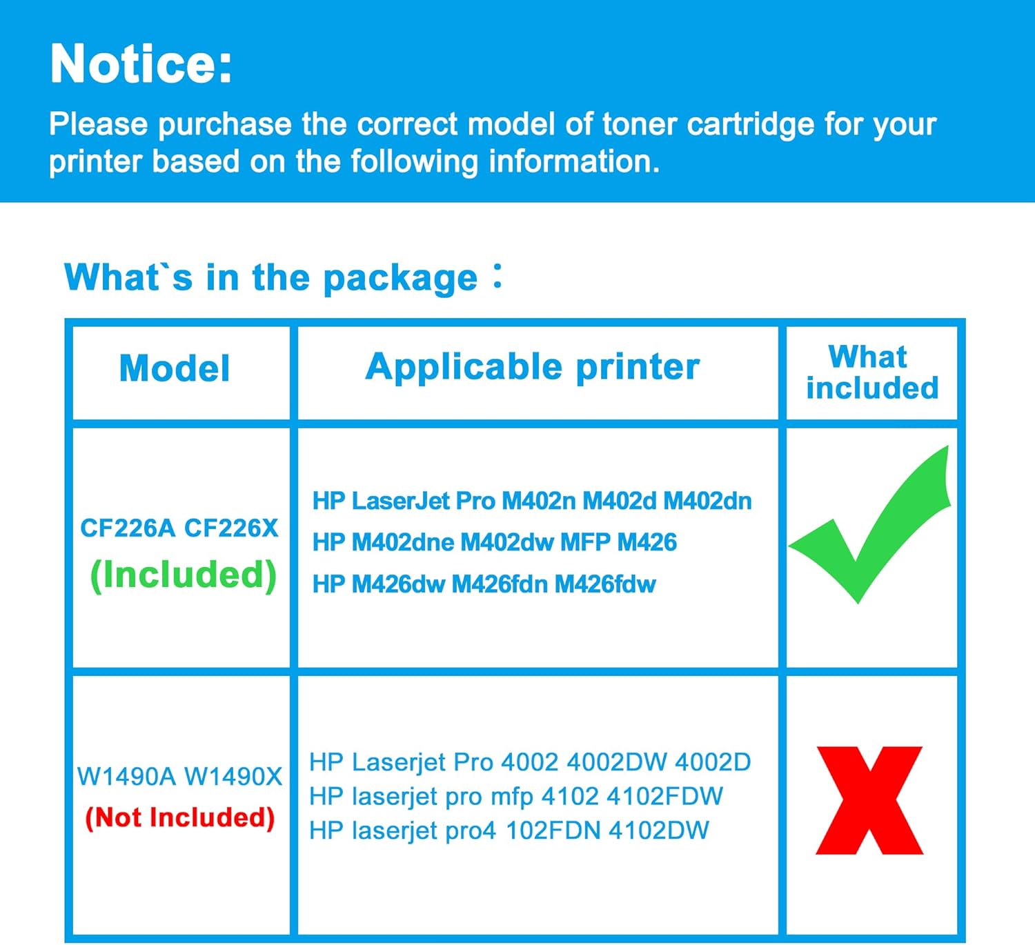 Lcl Toner compatibile 26A 26X CF226A CF226X (2-Pack Nero) - immagine 2