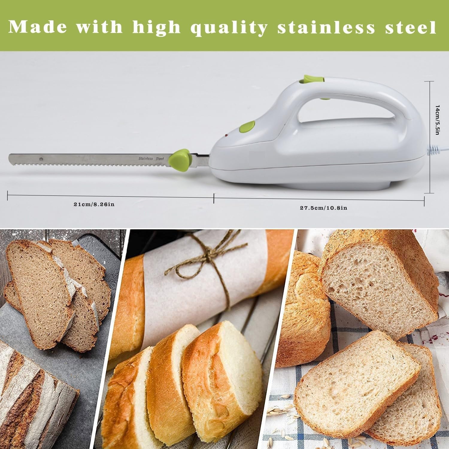 Brrnoo Coltello Elettrico per Pane e Carne - immagine 5