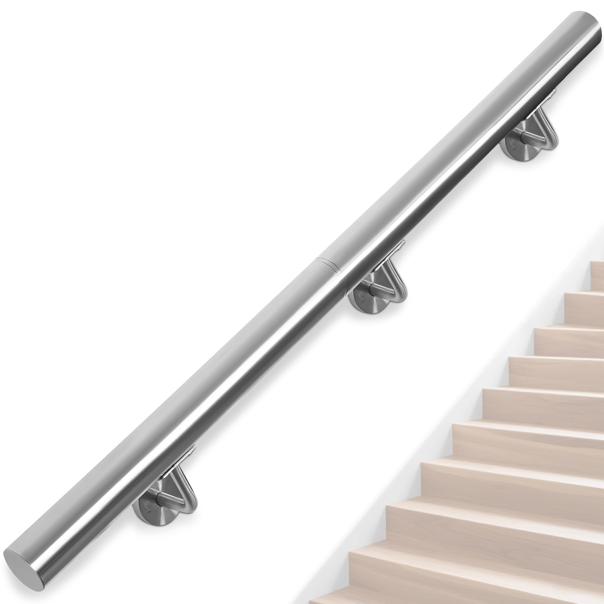 Ouutmee Corrimano Acciaio Inox 150 cm per Scale