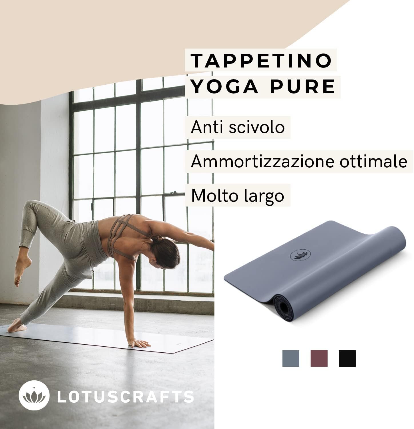 Lotuscrafts Yogamatte Pure - immagine 5