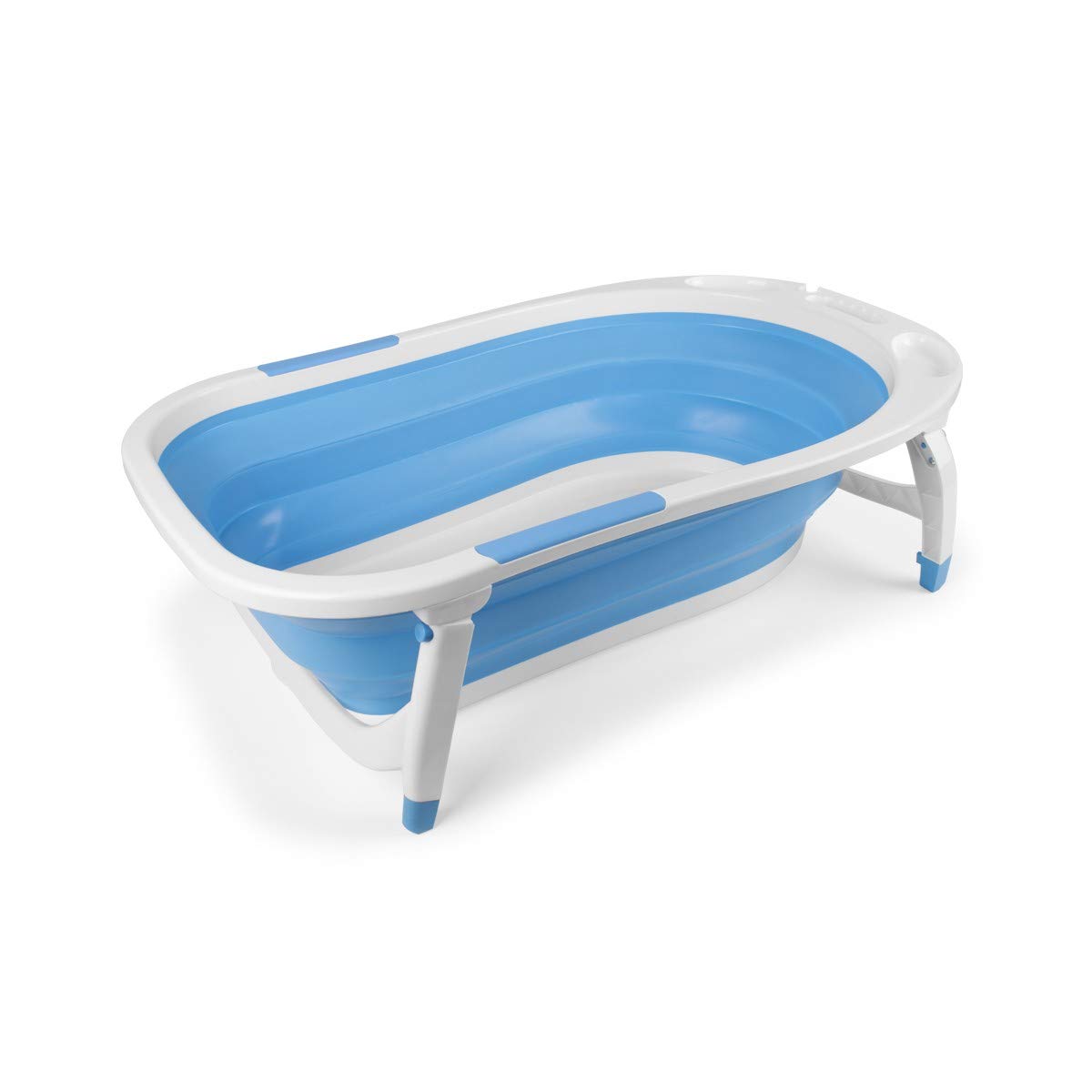 Vasca da bagno per bambini, pieghevole, colore: blu