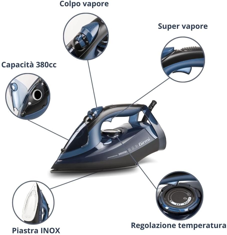 Girmi ST6204 Ferro da Stiro a Vapore 2800W - immagine 2