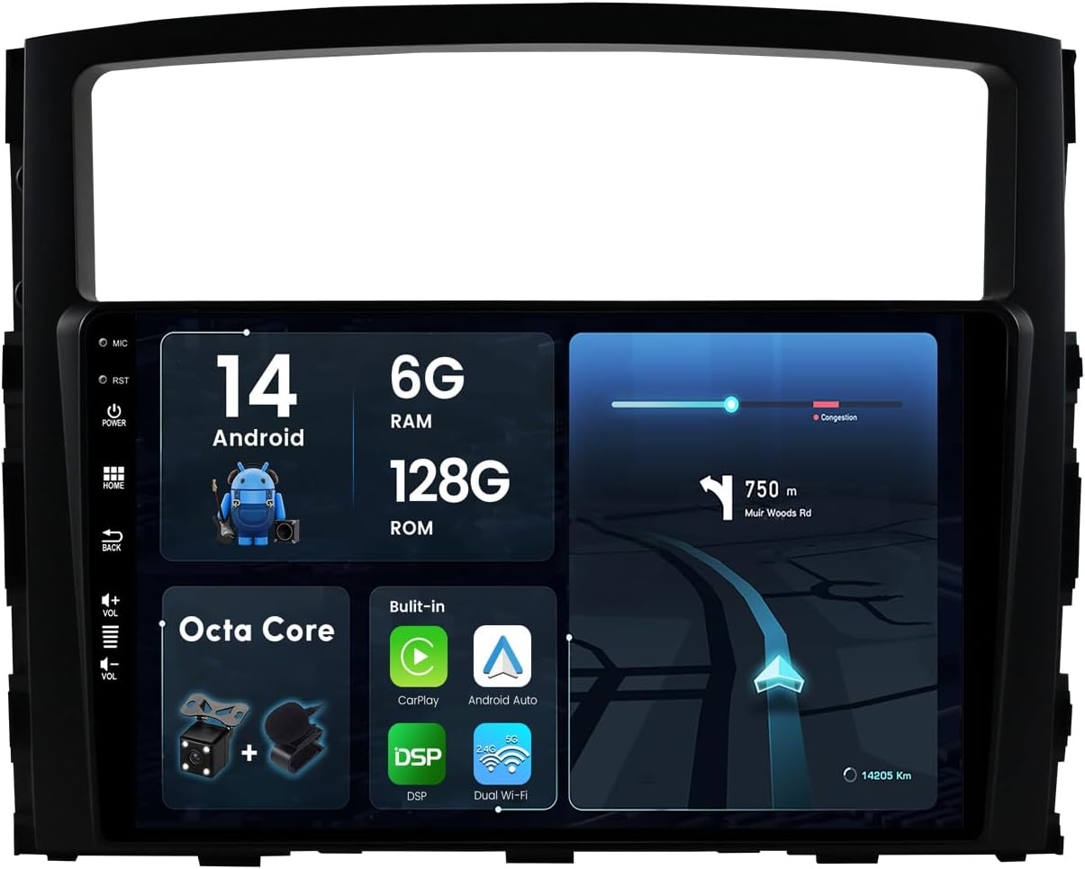 BXLIYER Autoradio Android 14 6G+128G 9" IPS 2 Din - immagine 1