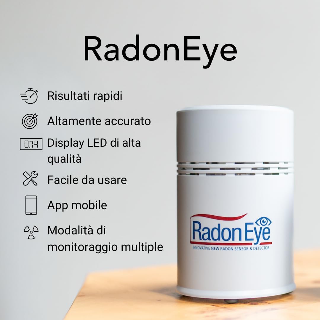 Ecosense RD200 RadonEye - Rilevatore di Radon Domestico - immagine 3