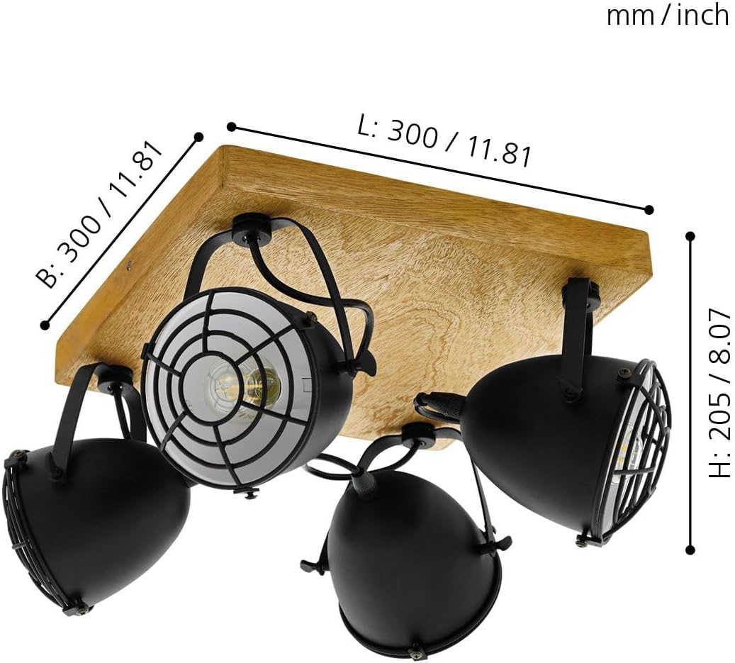 Eglo GATEBECK Faretto E14, 40 W, Naturale - immagine 3