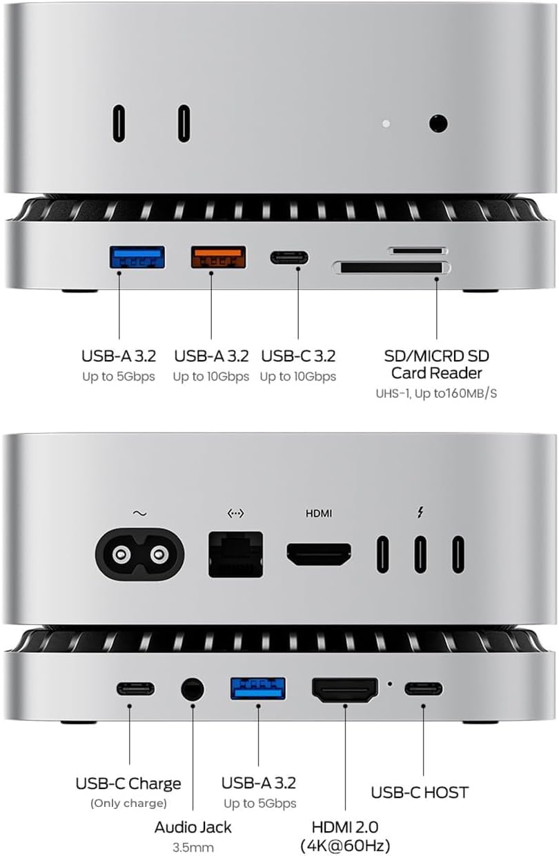 Docking Station USB-C in Alluminio per Mac mini M4 - immagine 2