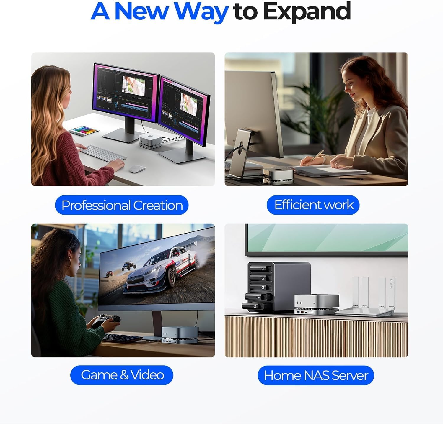 Docking Station USB-C in Alluminio per Mac mini M4 - immagine 8