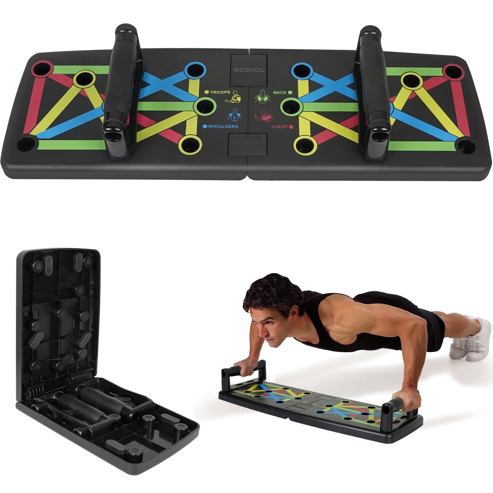 Poskou Push Up Board per Allenamento Fitness