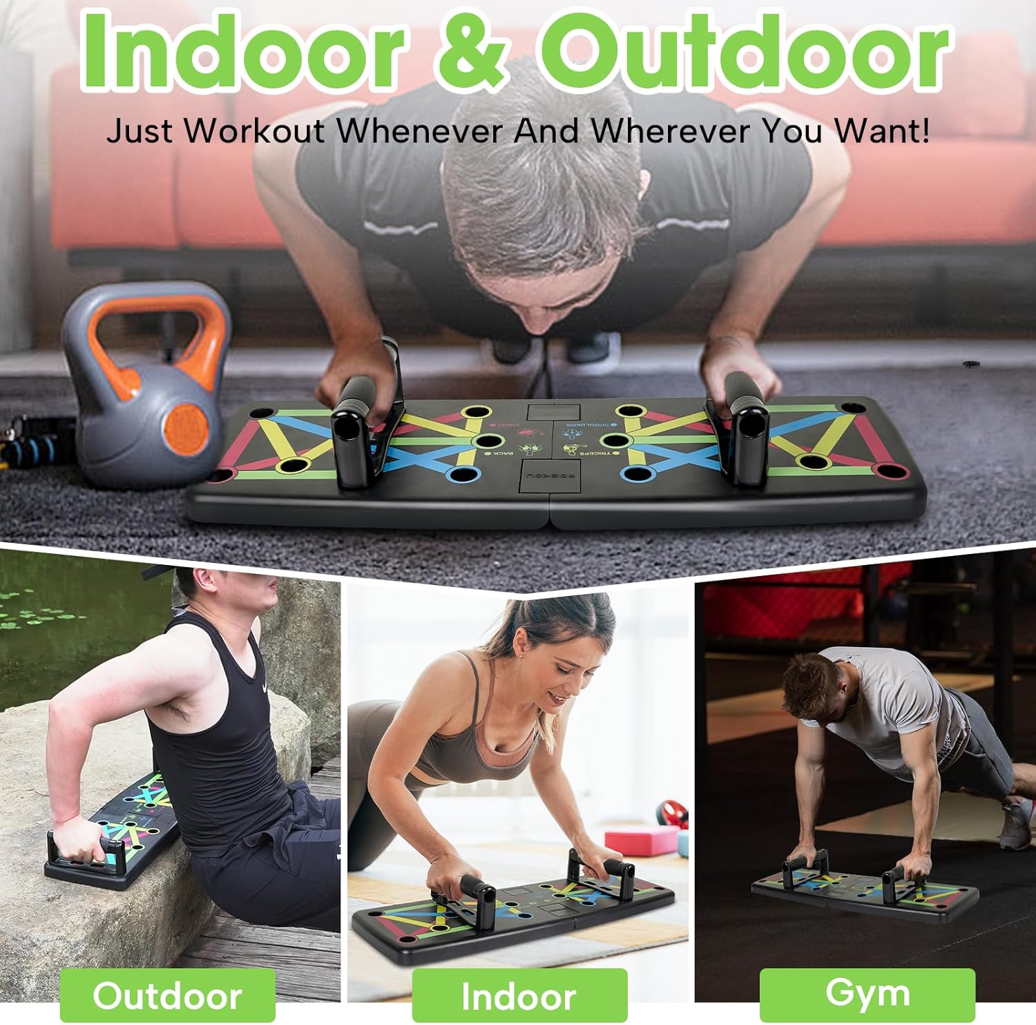 Poskou Push Up Board per Allenamento Fitness - immagine 5