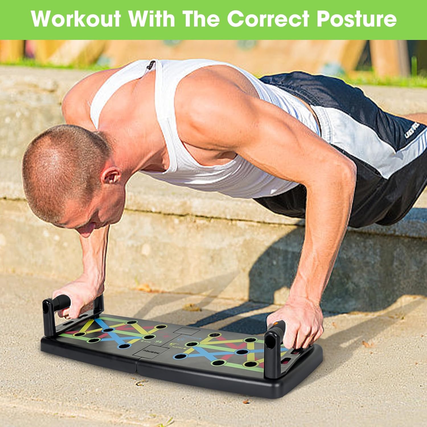 Poskou Push Up Board per Allenamento Fitness - immagine 6