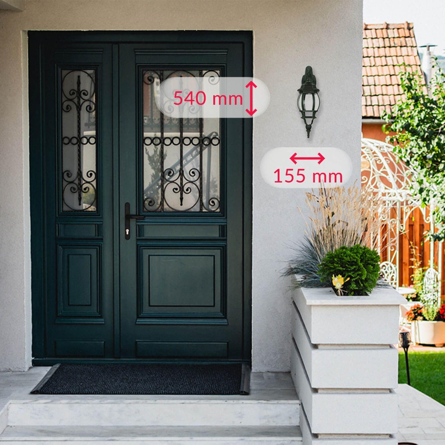 Licht-erlebnisse Lampada da Parete Esterno H:54cm - immagine 3