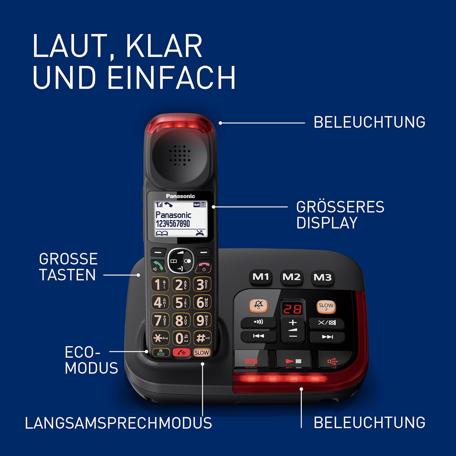 Panasonic KX-TGM420GB - Telefono Cordless Digitale - immagine 2