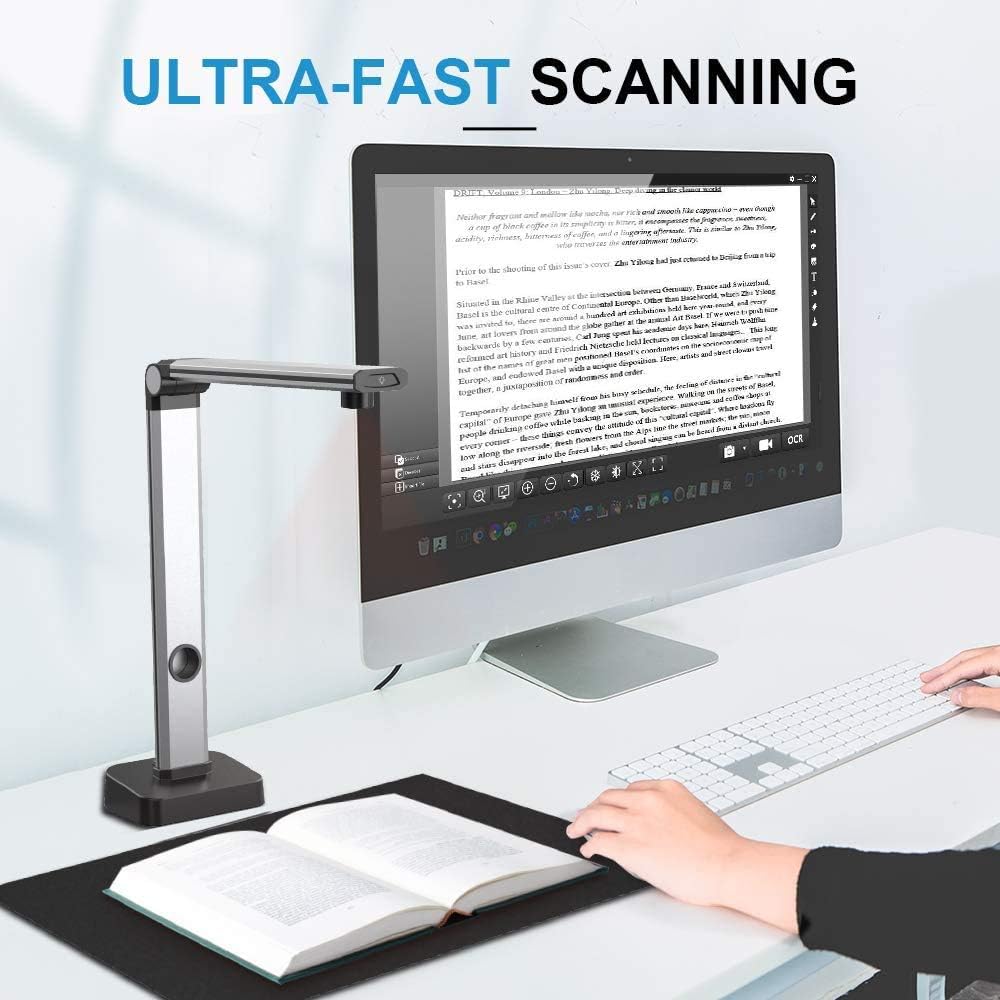 Joyusing Scanner per Libri HD 14 MP, Formato A3 - immagine 3
