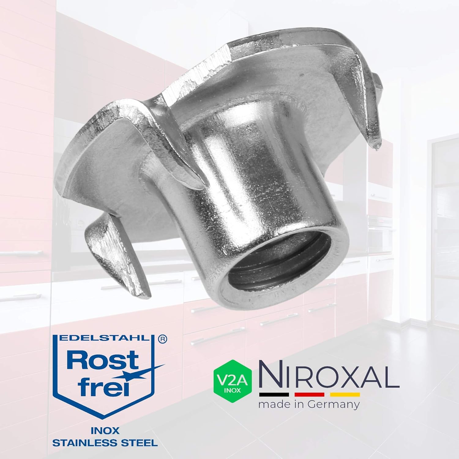 Dadi a Percussione M12 in Acciaio Inox, 200 Pezzi - immagine 4