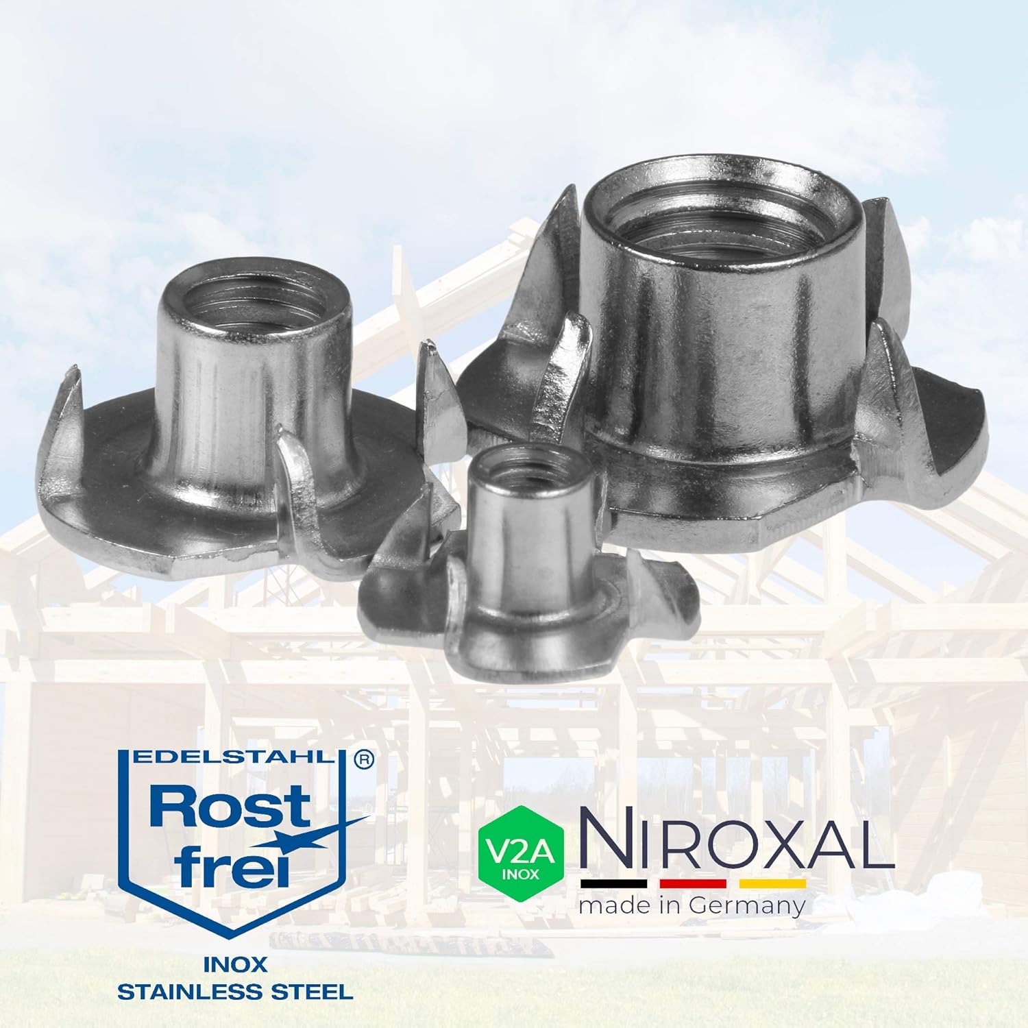 Dadi a Percussione M12 in Acciaio Inox, 200 Pezzi - immagine 5